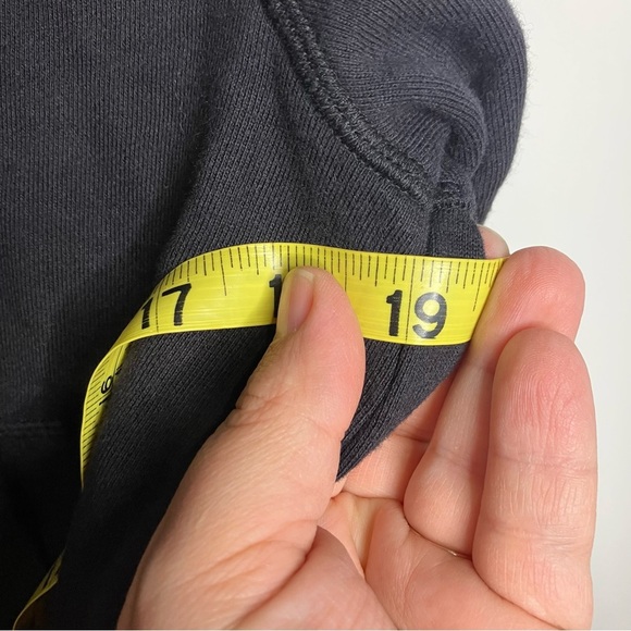 Athleta Moonrise slit back hoodie sweatshirt black womens size medium athleisure - Picture 8 of 9